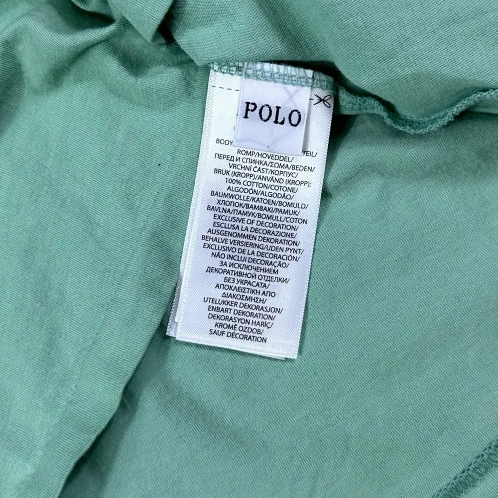 Ralph Lauren Polo Girl’s Green Short Sleeve Cotton T Shirt Size Medium